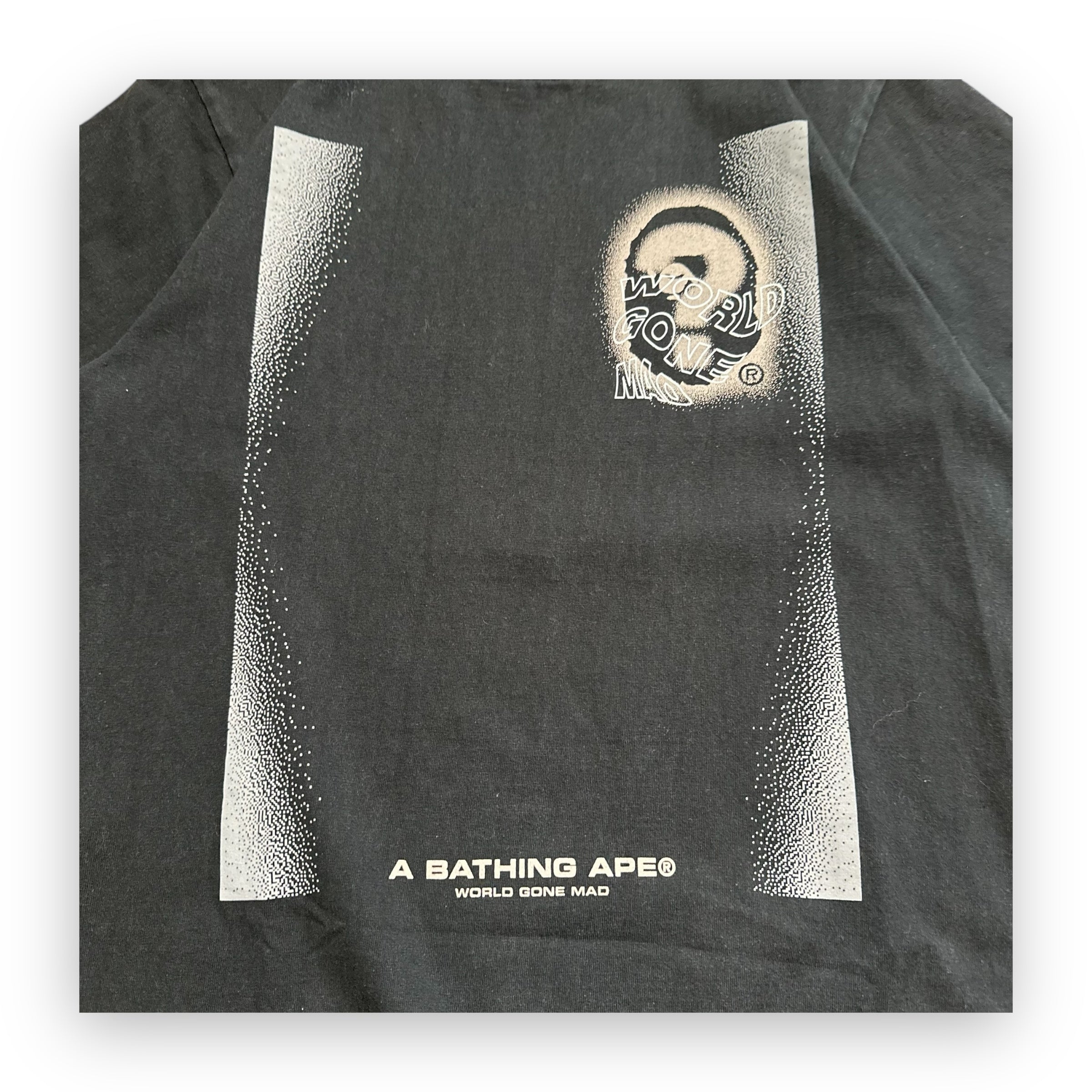 Tee BAPE World Gone Mad Black