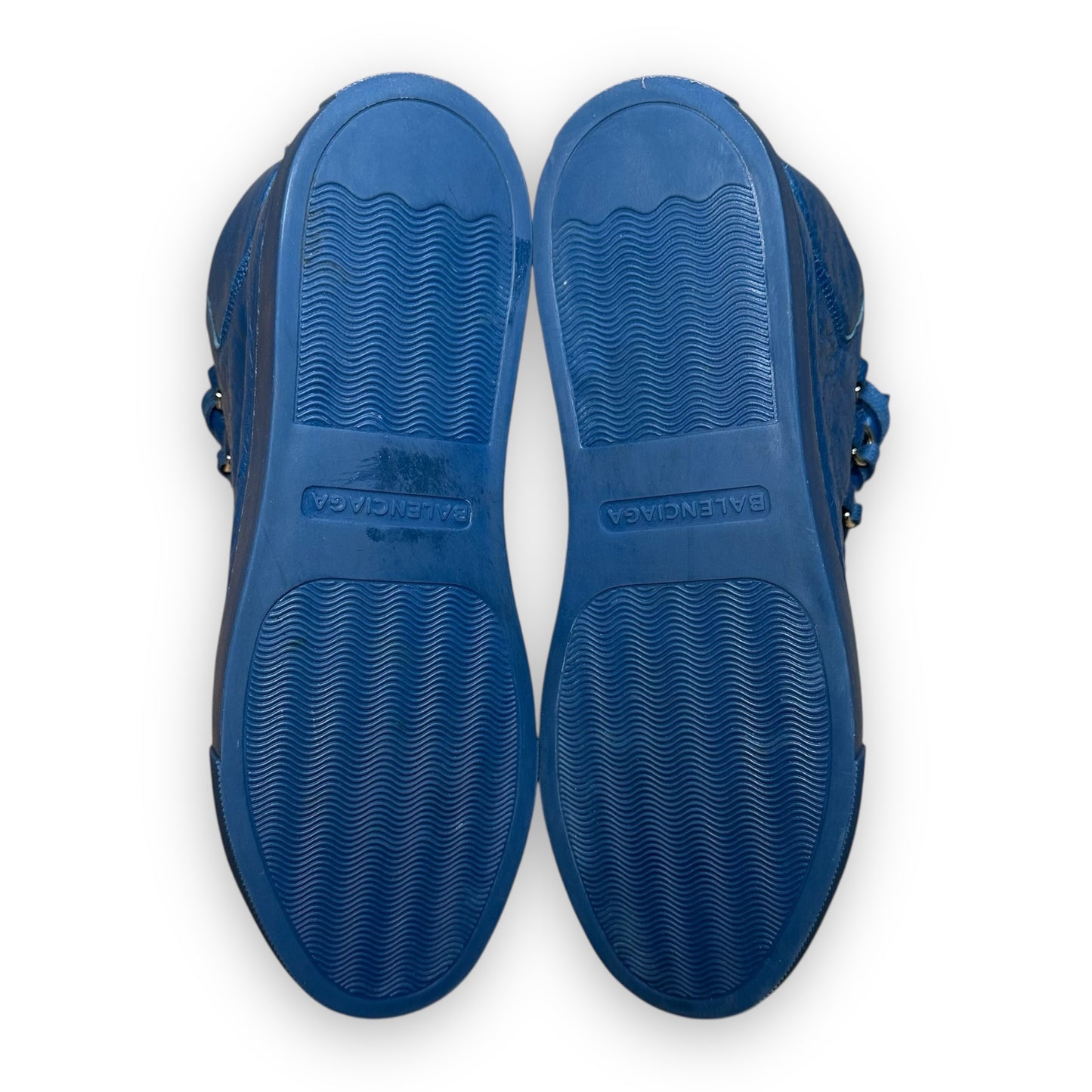 EU39 - US6.5 - UK6 • Balenciaga Arena High Leather Deep Blue