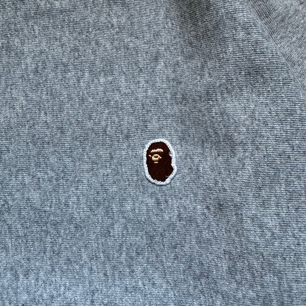 Sweatshirt Crewneck BAPE Grey Multicolor Text Camo