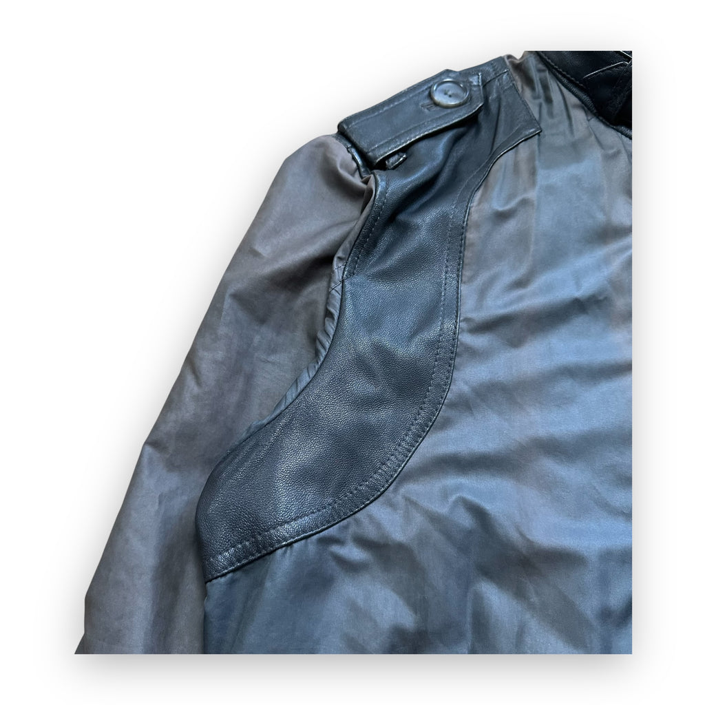 Jacket Dolce & Gabbana Hybrid Nylon Leather Brown vintage