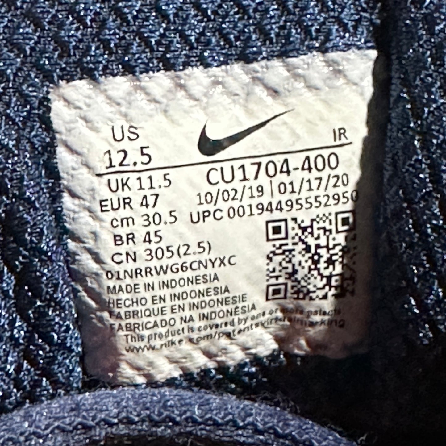 EU47 - US12.5 - UK11.5 • Air Max Tailwind 5 Navy
