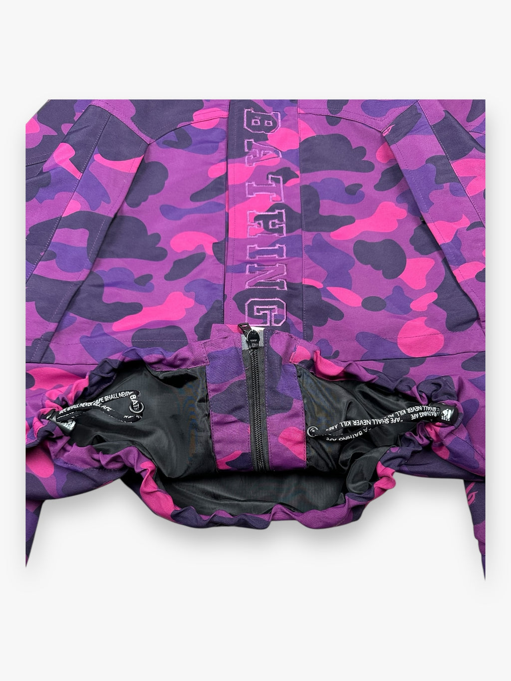 BAPE Snowboard Jacket Camo Purple SS24