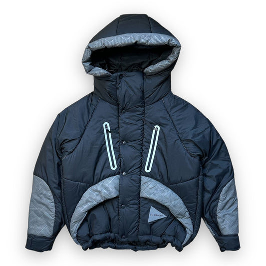 Puffer Jacket And Wander Primaloft Ripstop Black Grey (M)
