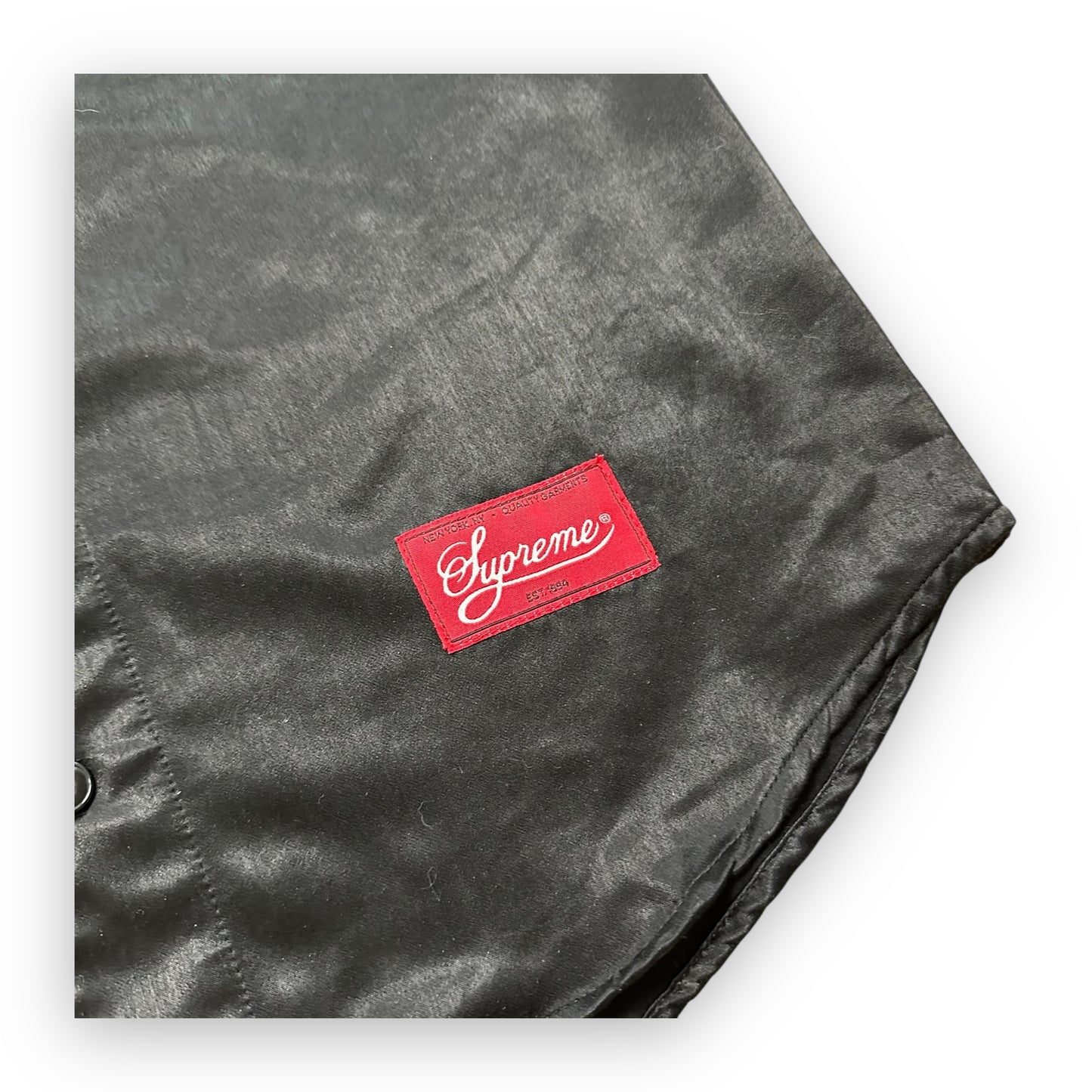 Jersey Supreme Satin Baseball Black SS17 (M)
