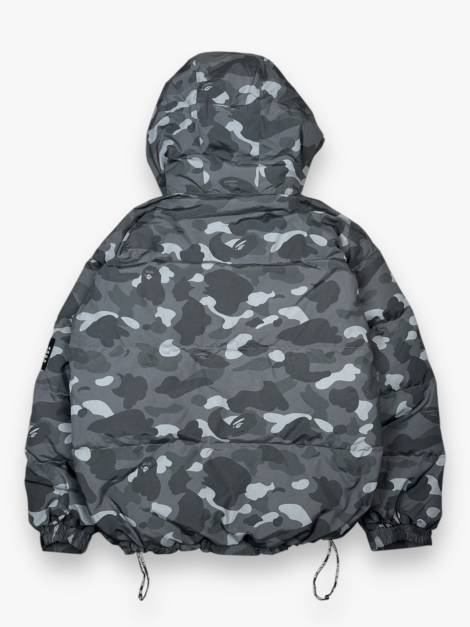 BAPE Puffer Jacket Black Camo FW22