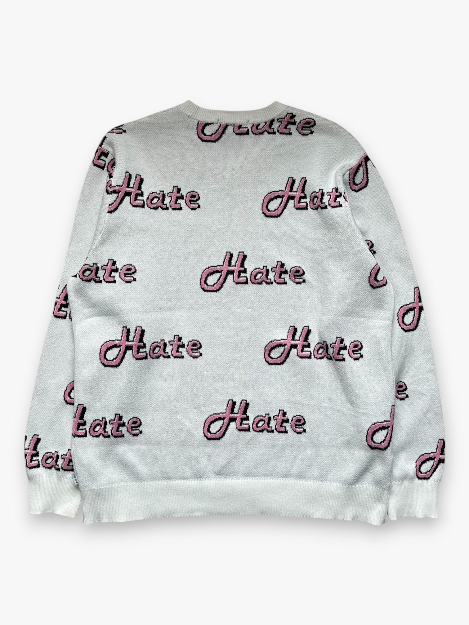 Sweater Supreme Hate White FW13