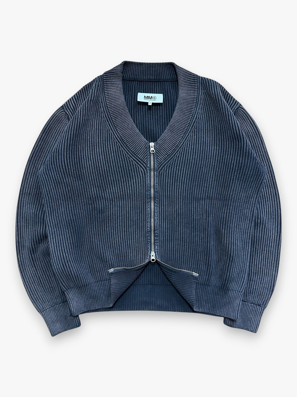 Maison Margiela MM6 Zip Cardigan Dark Gray