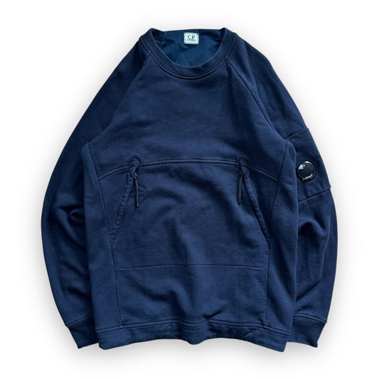 Sweatshirt Crewneck C.P Company Zip Black (M)