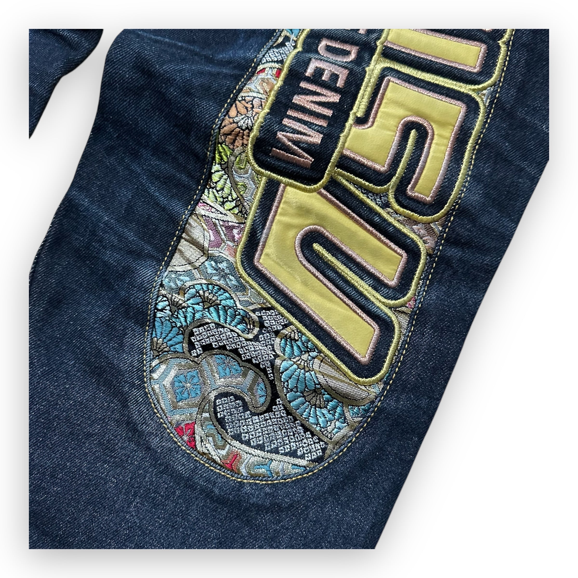 Jeans Evisu Daicock embroidery Lot 2008 Multicolor