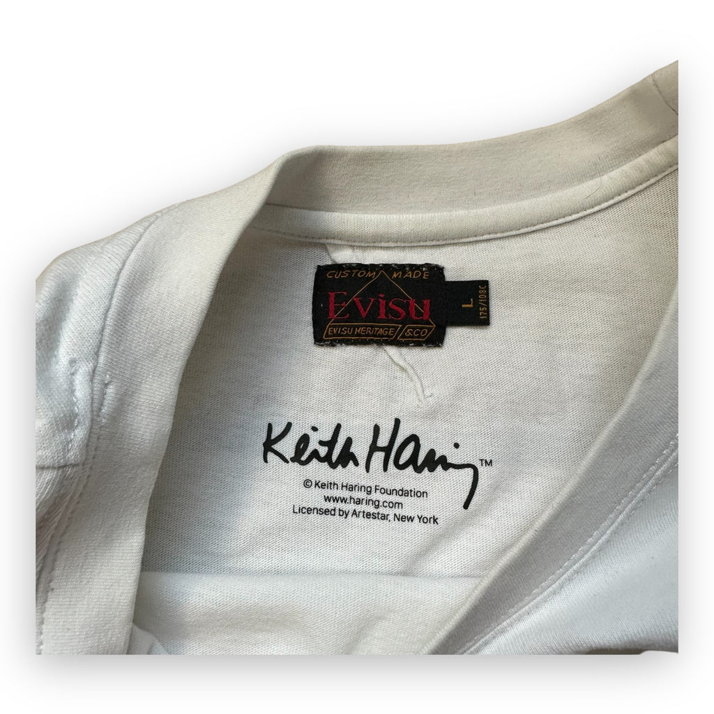 Tee Evisu x Keith Haring White