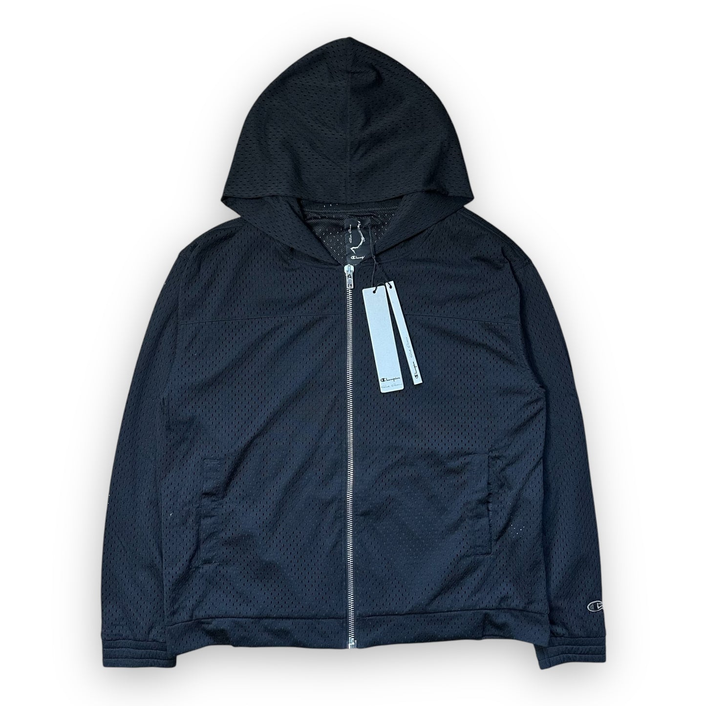 Jacket Rick Owens x Champion Mesh Hooded Windbreaker Black (M)