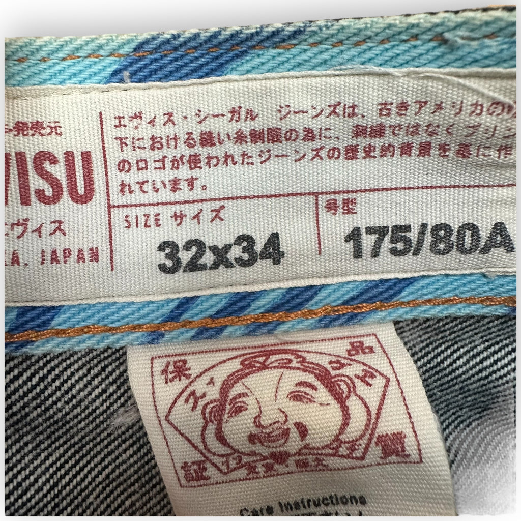 Jeans Evisu Daicock Lot 2000 Red/Blue