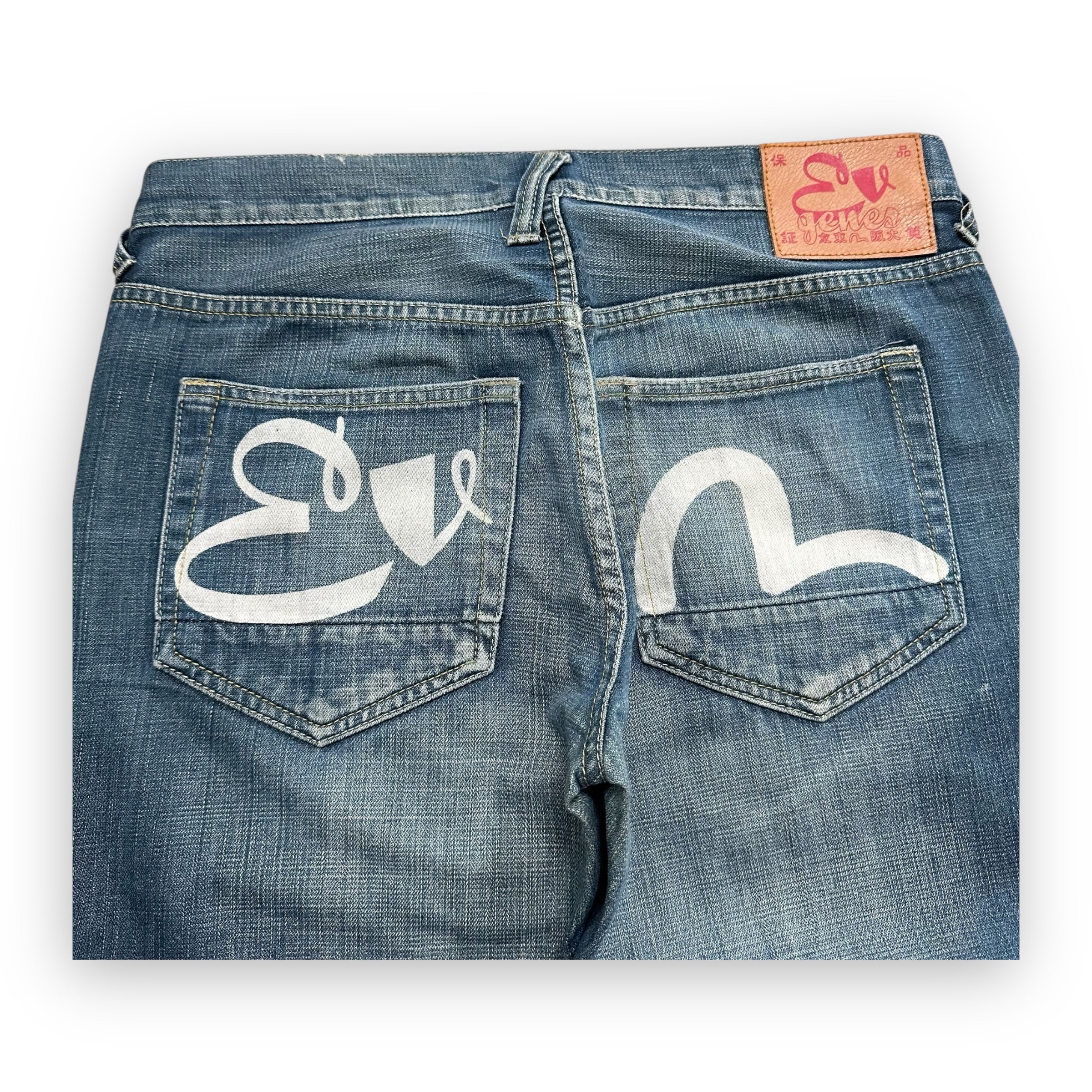 Jeans Evisu Genes Seagull White