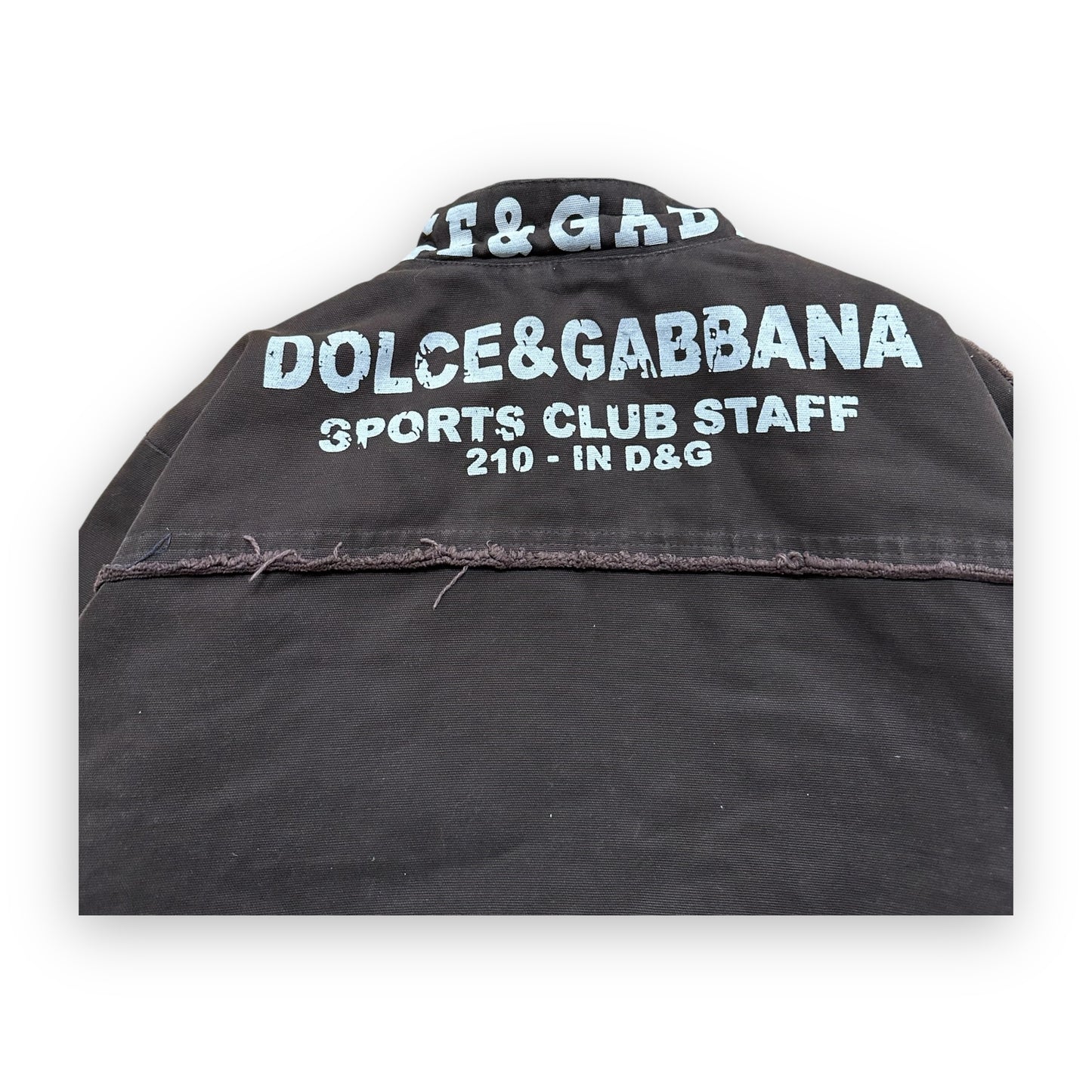Jacket Dolce & Gabbana Destructured Script Brown vintage (L)