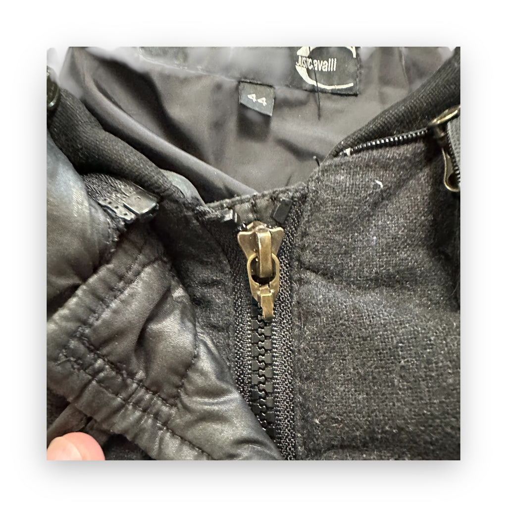 Puffer Jacket Roberto Cavalli Black vintage