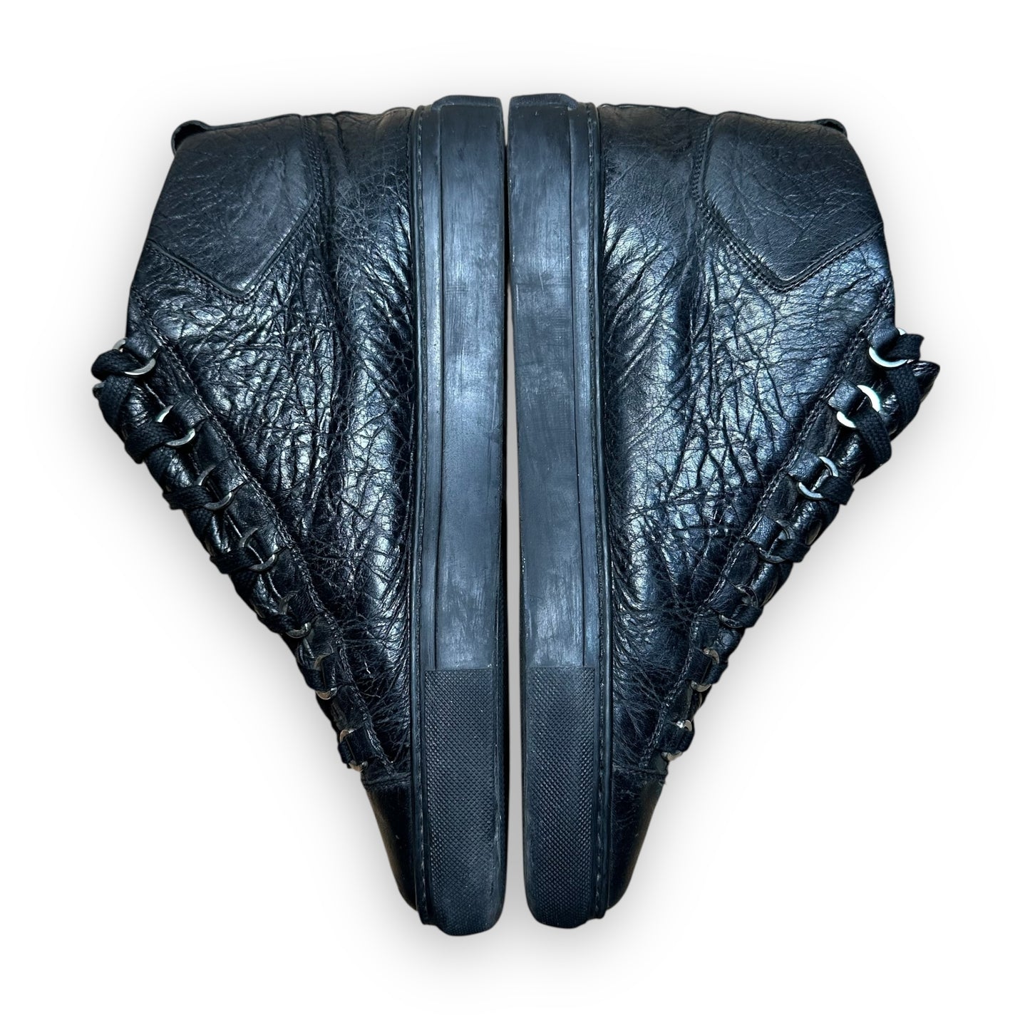 EU42.5 - US9 - UK8 • Balanciaga Arena High Leather Black