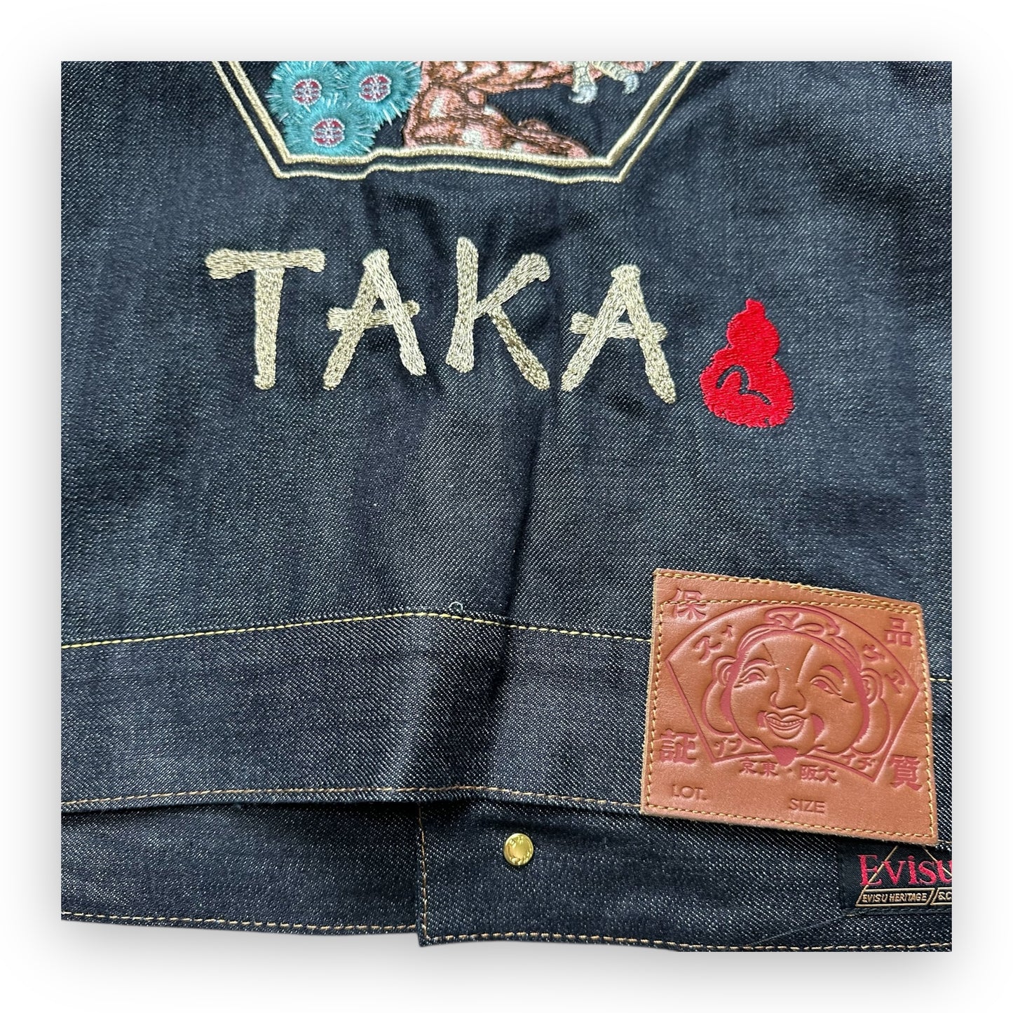 Jacket Evisu Denim Seagull Eagle Embroidery (L)