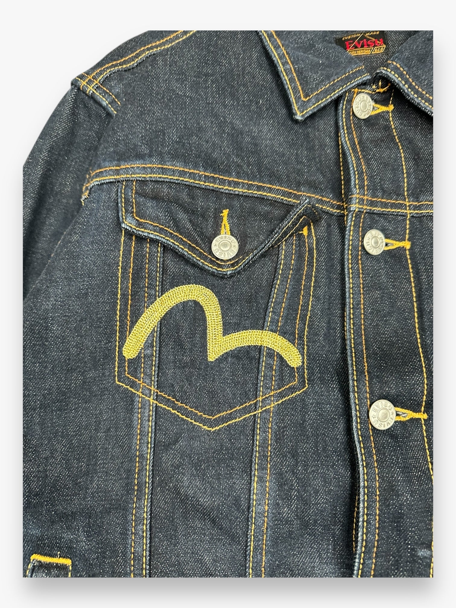 Evisu Denim Jacket Heritage Dragon Fuji