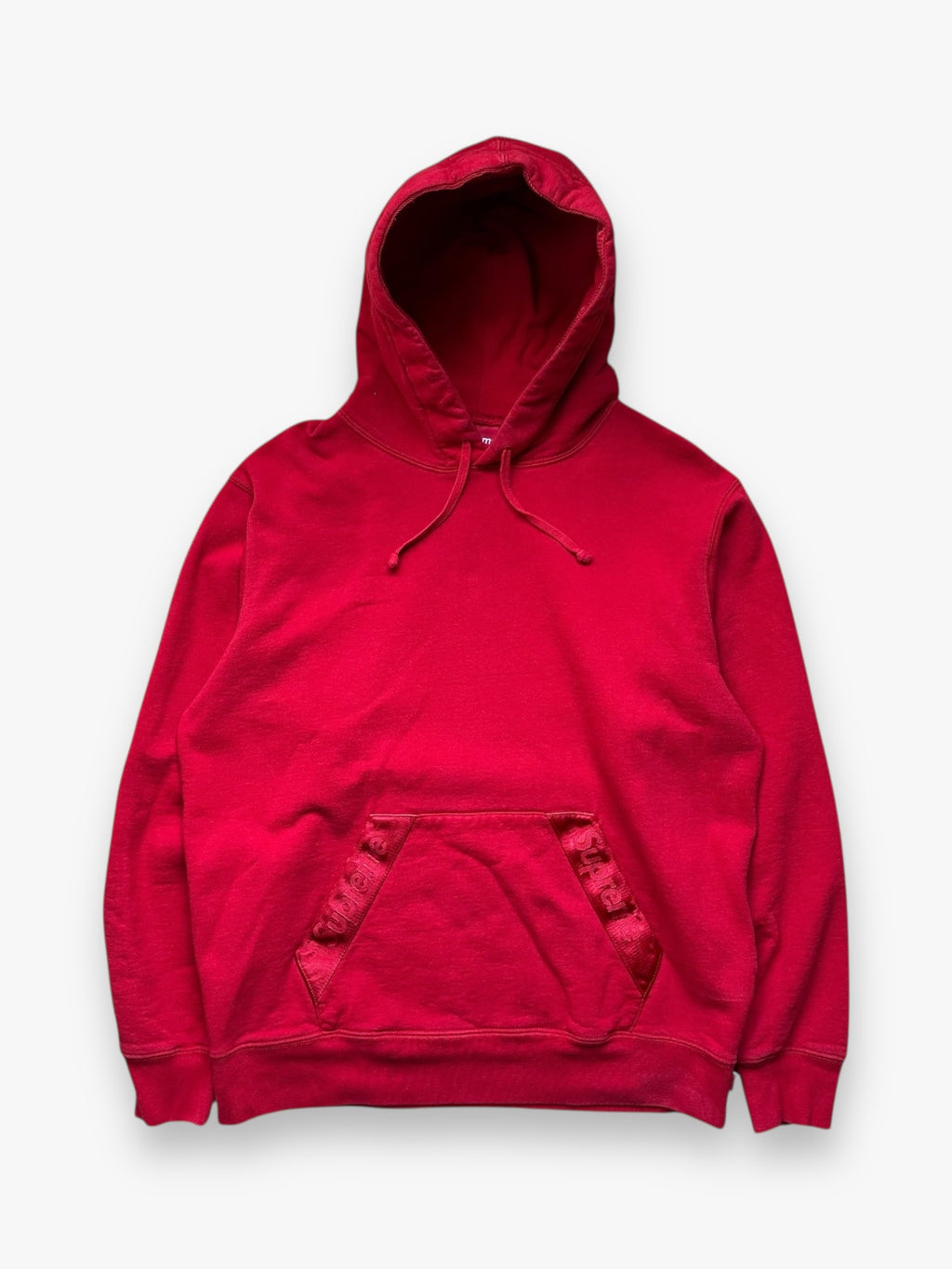 Sweatshirt Hoodie Supreme Tonal Webbing Red SS20