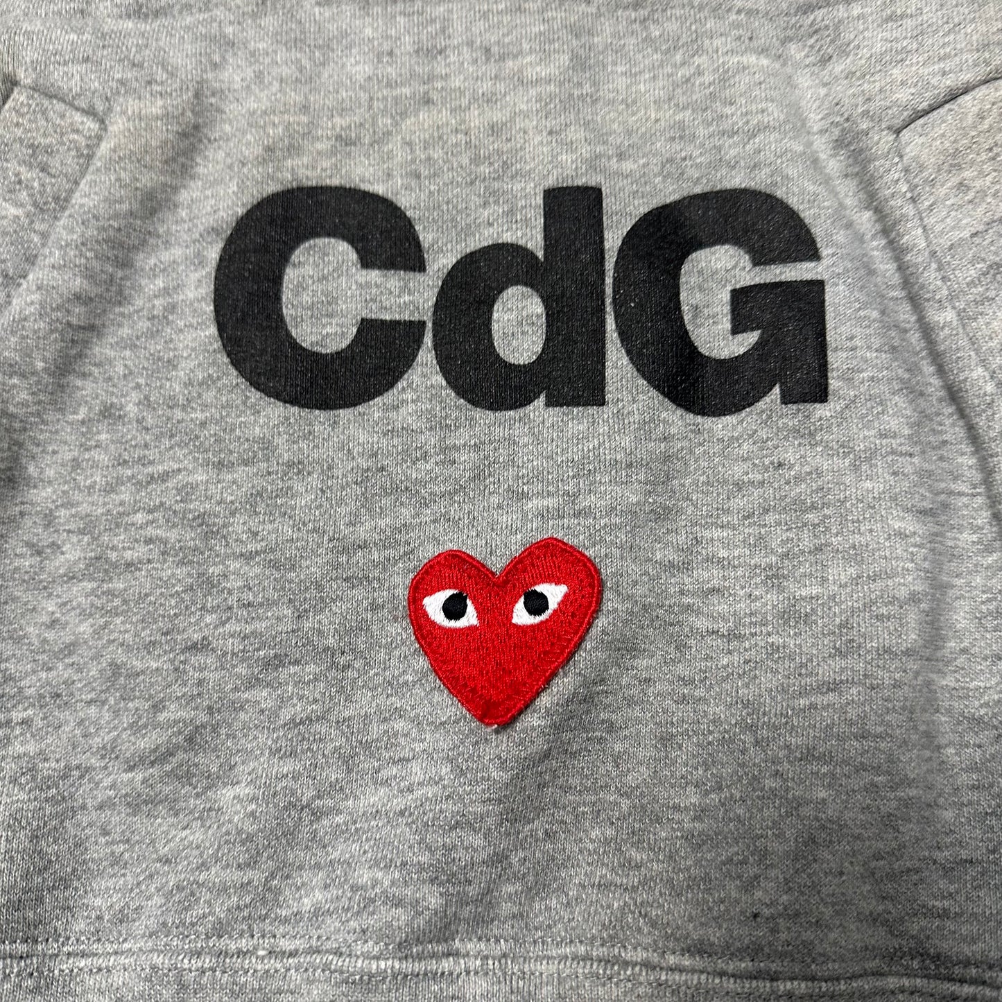 Sweatshirt Hoodie CDG Play Grey (S)