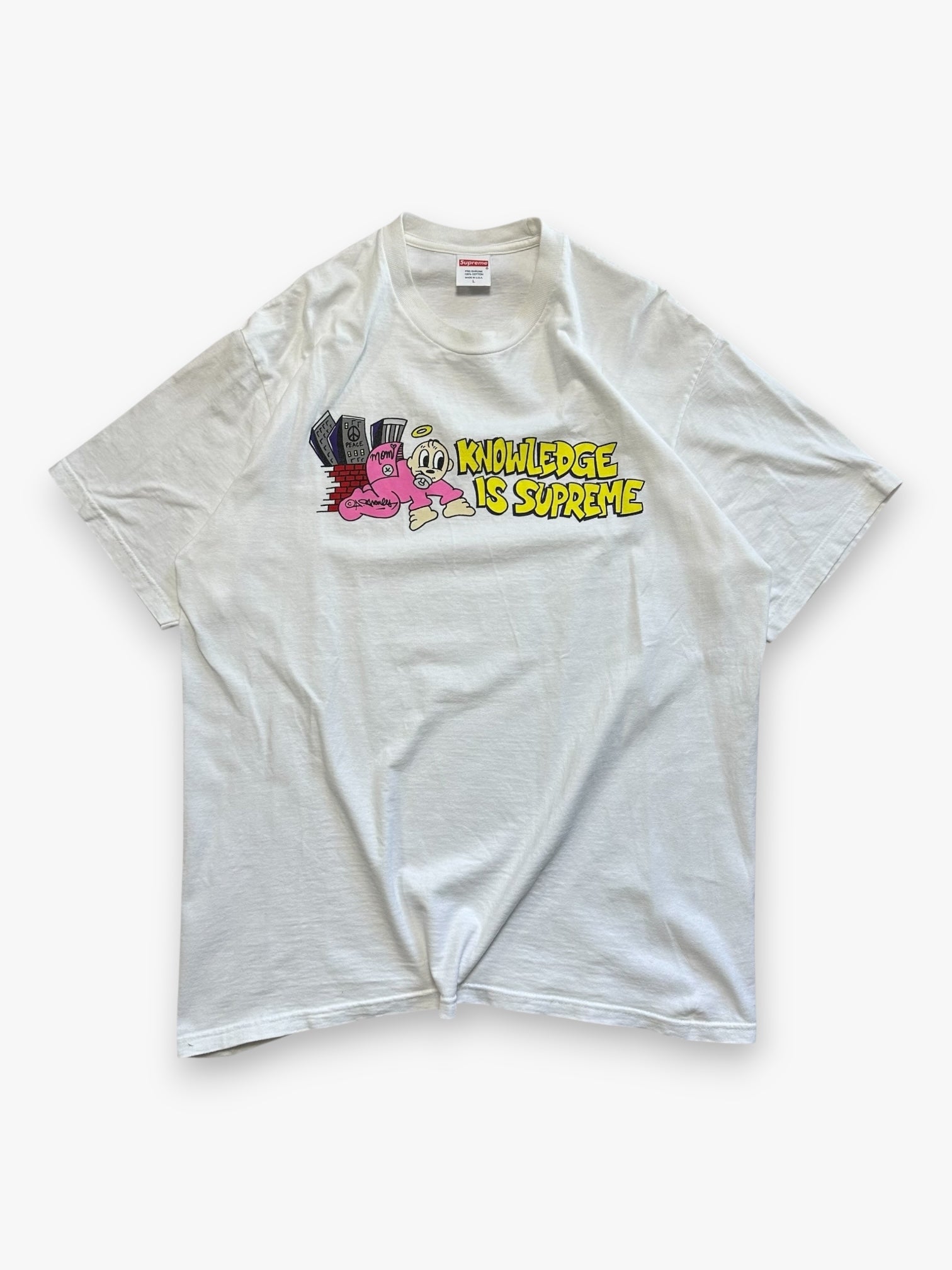 Tee Supreme Knowledge White SS22