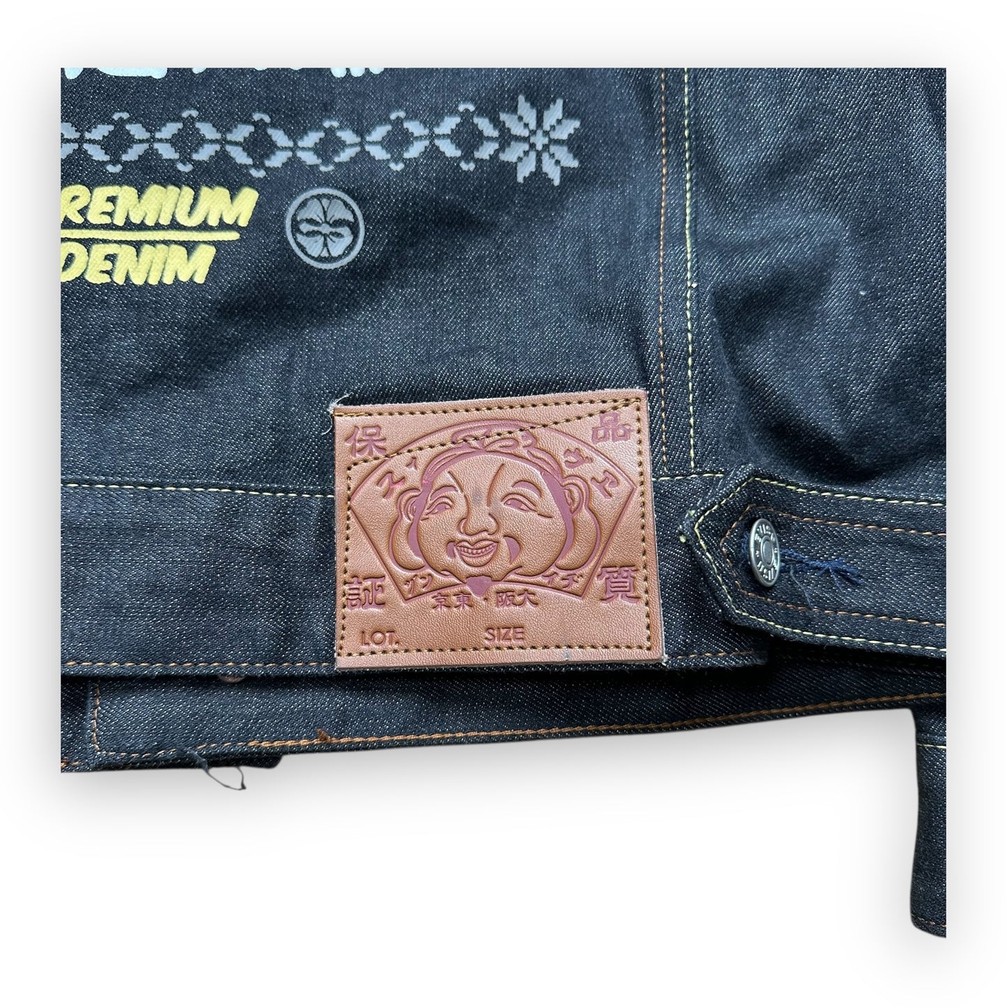 Jacket Evisu Denim Seagull Did Everything Orange (S)