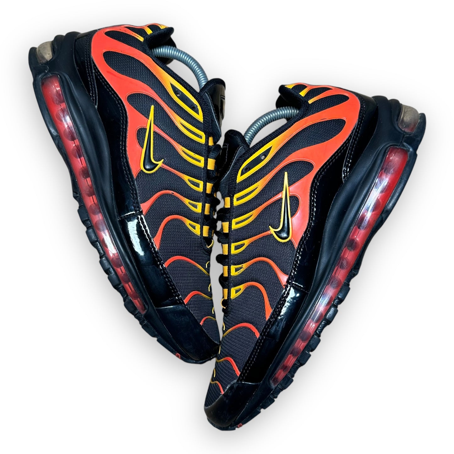 EU43 - US9.5 - UK8.5 • Air Max 97 Plus Black Shock Orange