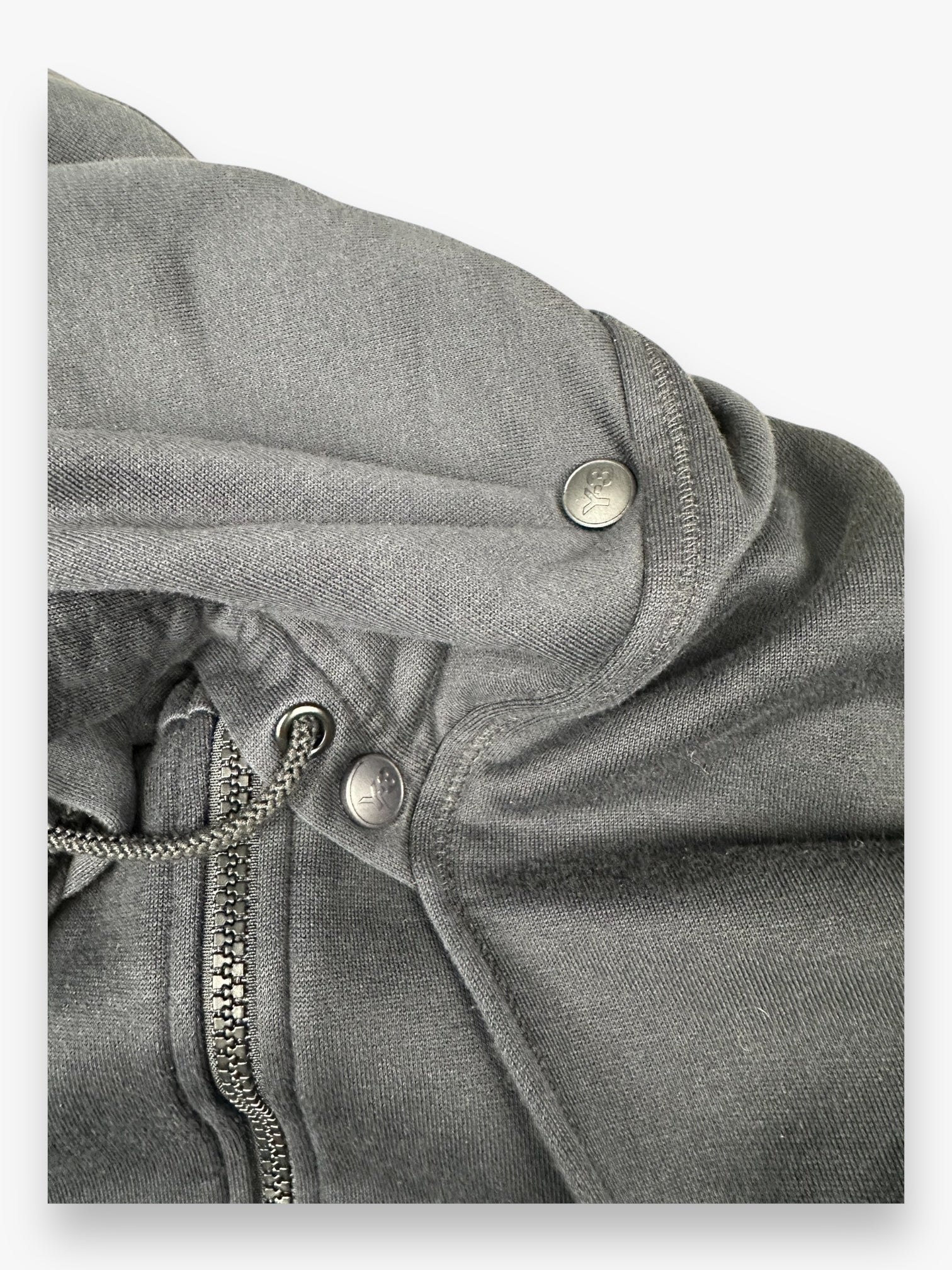 Y-3 Scarf Sweatshirt Hoodie Zip Up Navy