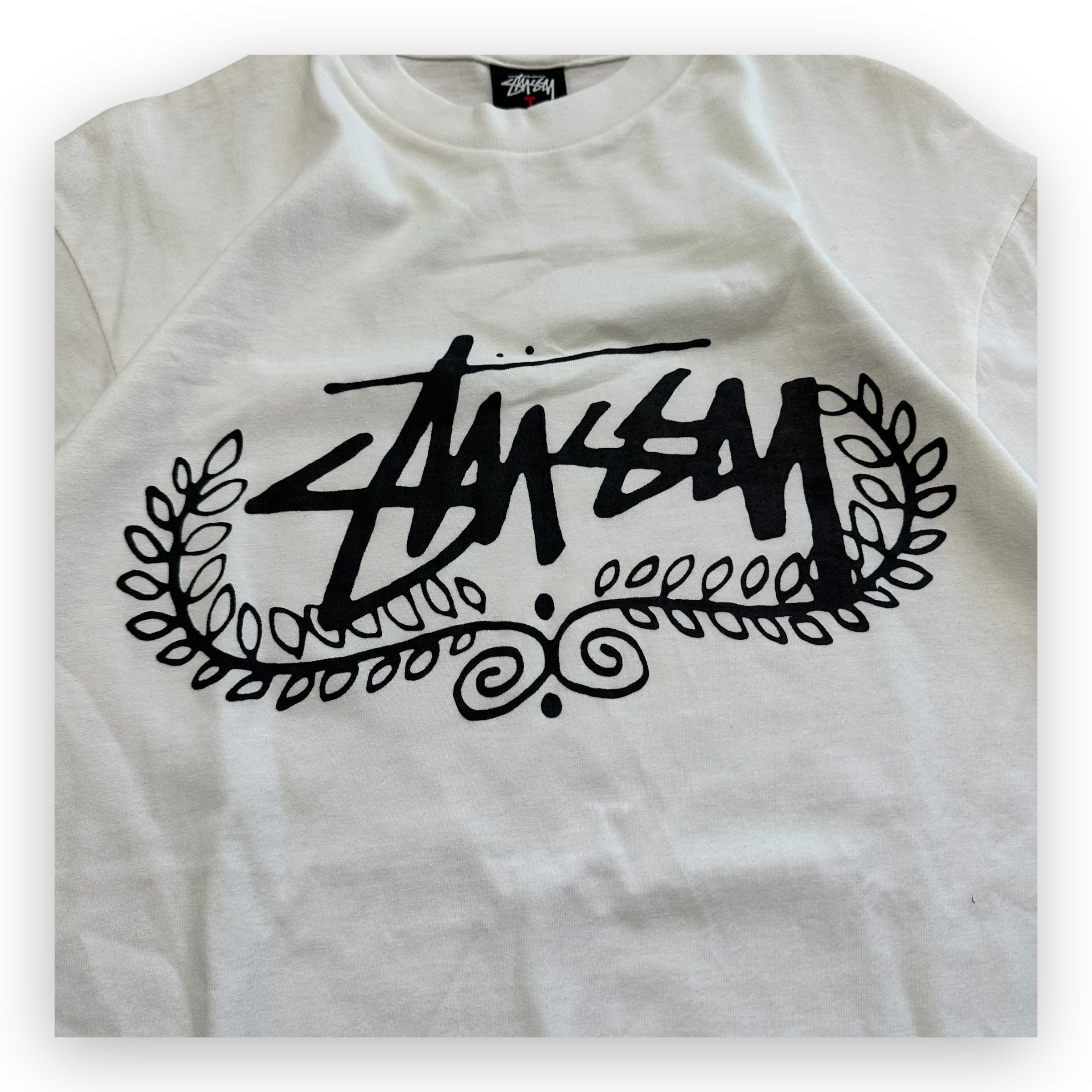 Tee Stussy Laurel Wreath Vintage 00’s White