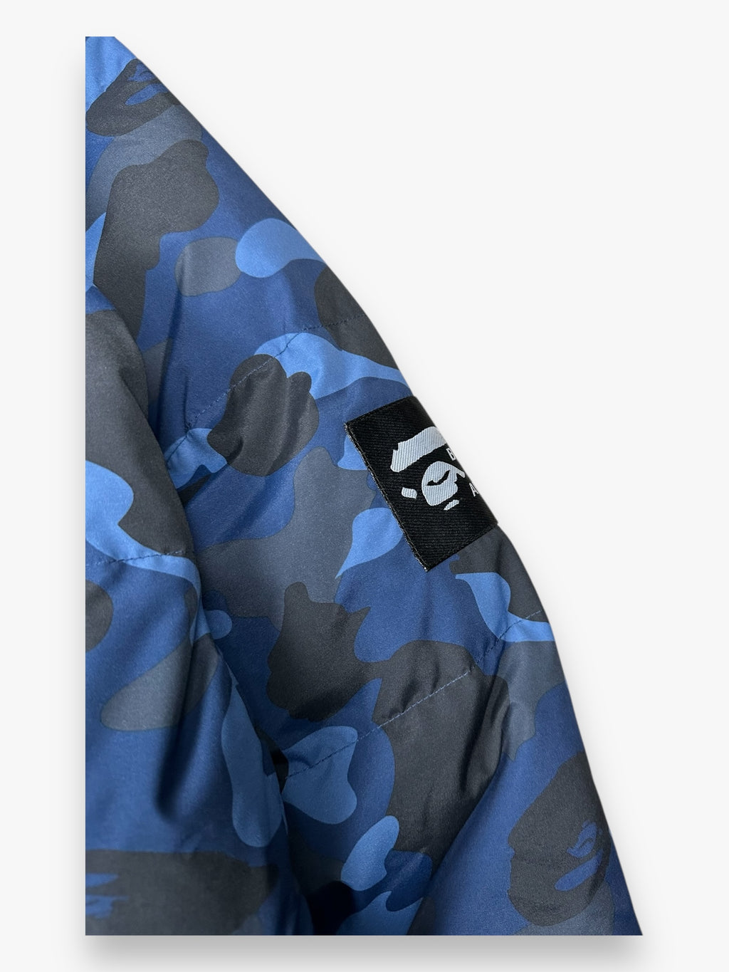 BAPE Puffer Jacket Blue Camo FW22