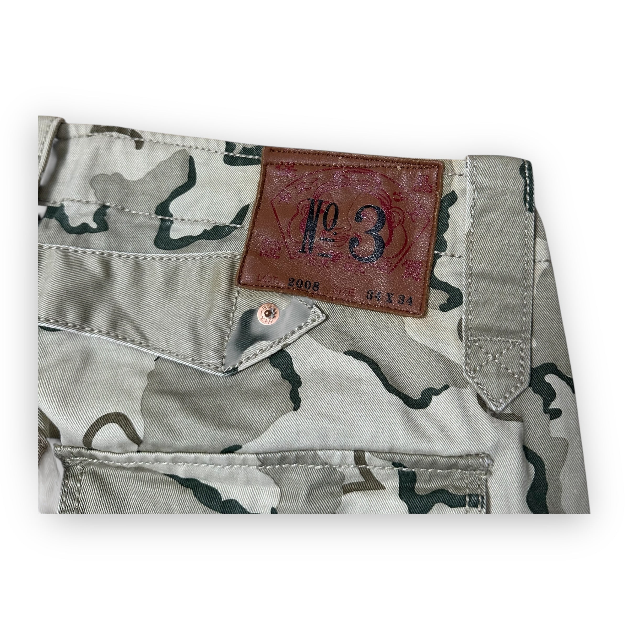 Jeans Evisu Cargo Military Evisu Camo Seagull Lot 2008