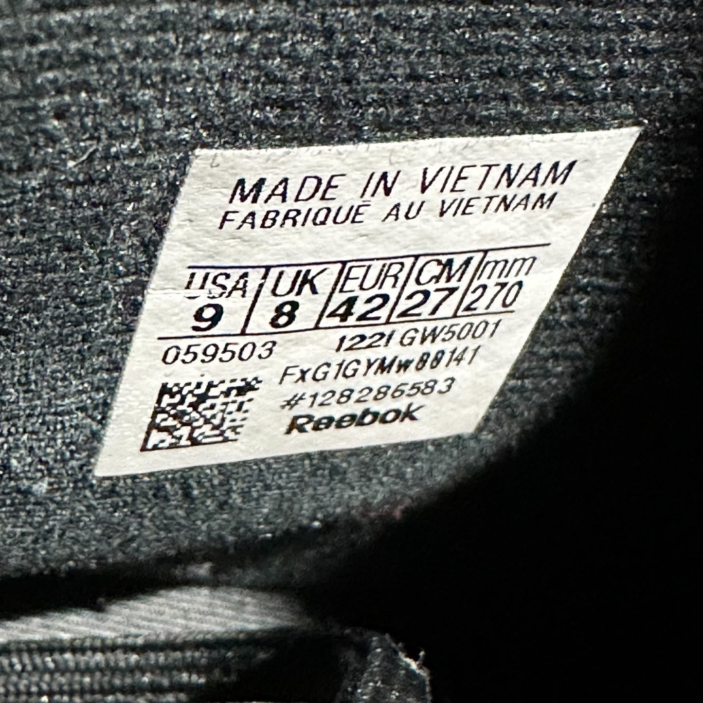 EU42 - US8.5 - UK7.5 • Reebok Maison Margiela Question Mid Memory of Black