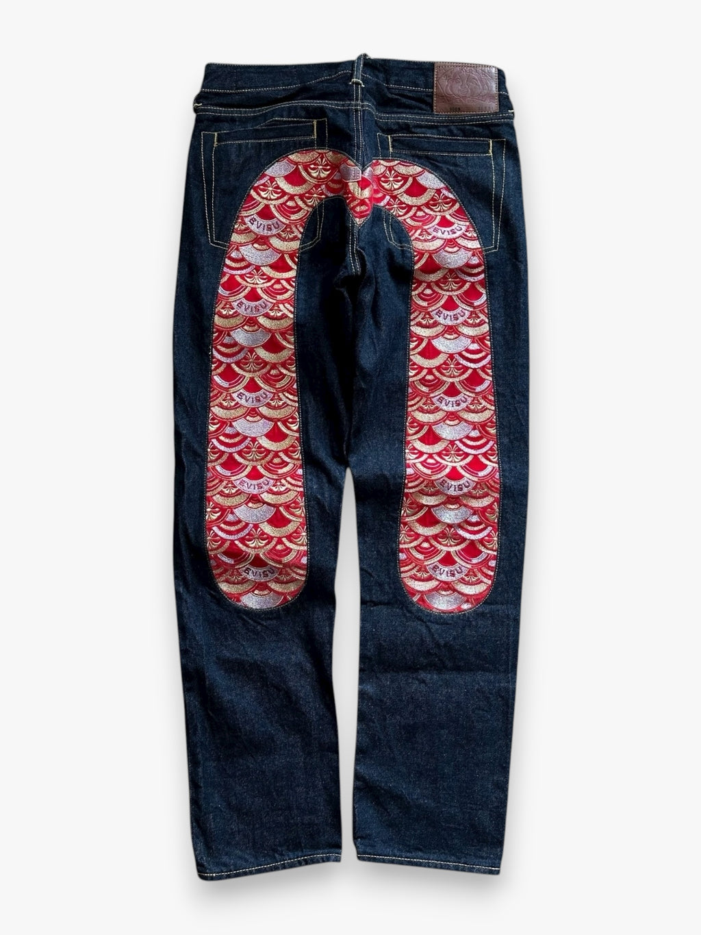 Jeans Evisu Daicock Embroidery Limited Edition Lot 2008 Red/Gold