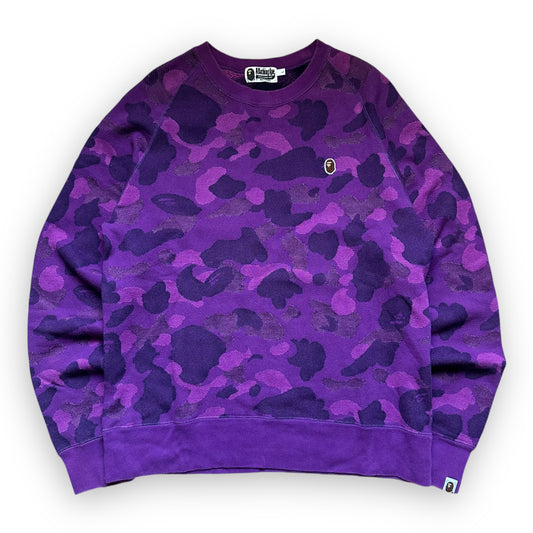 Sweatshirt Crewneck BAPE Purple Camo (L)