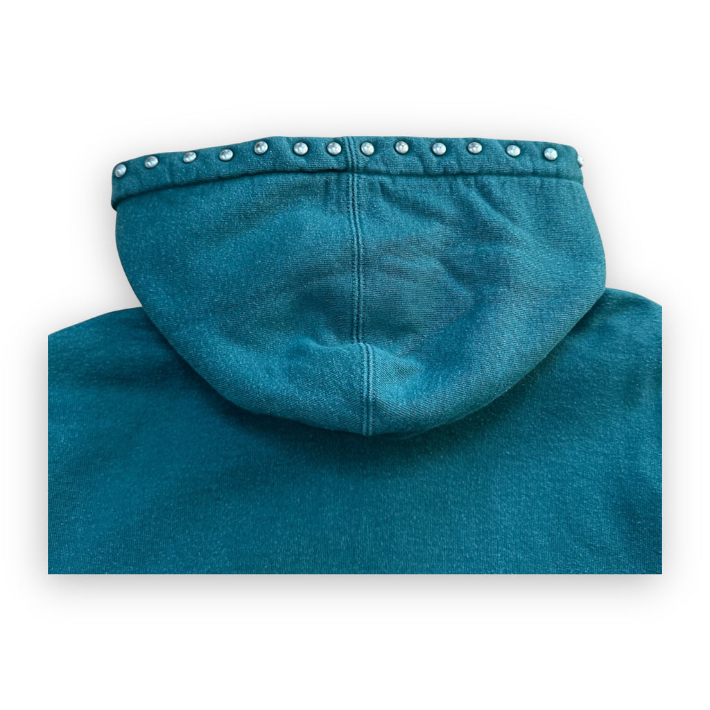 Sweatshirt Hoodie Supreme Studded Dark Green FW18