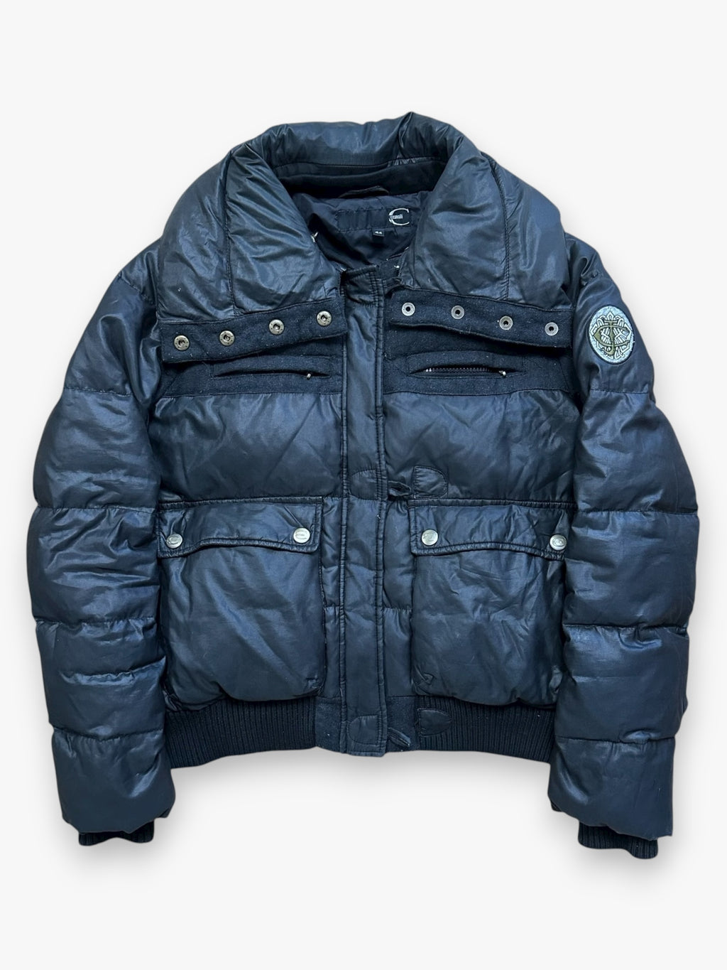 Puffer Jacket Roberto Cavalli Black vintage