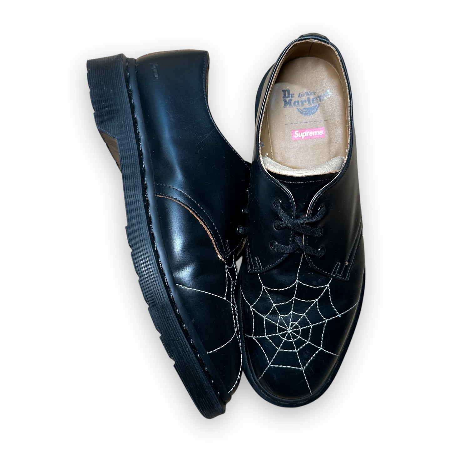 EU43 - US9.5 - UK8.5 • Dr. Martens 3-Eye Supreme Spiderweb Black