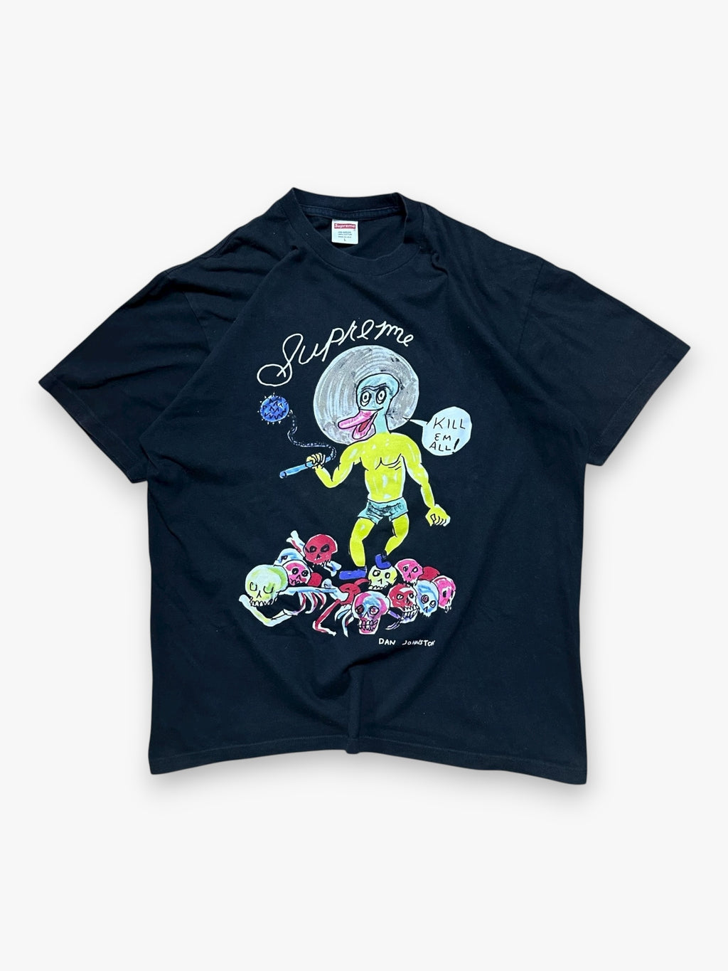 Tee Supreme Daniel Johnston Kill Em All Black SS20