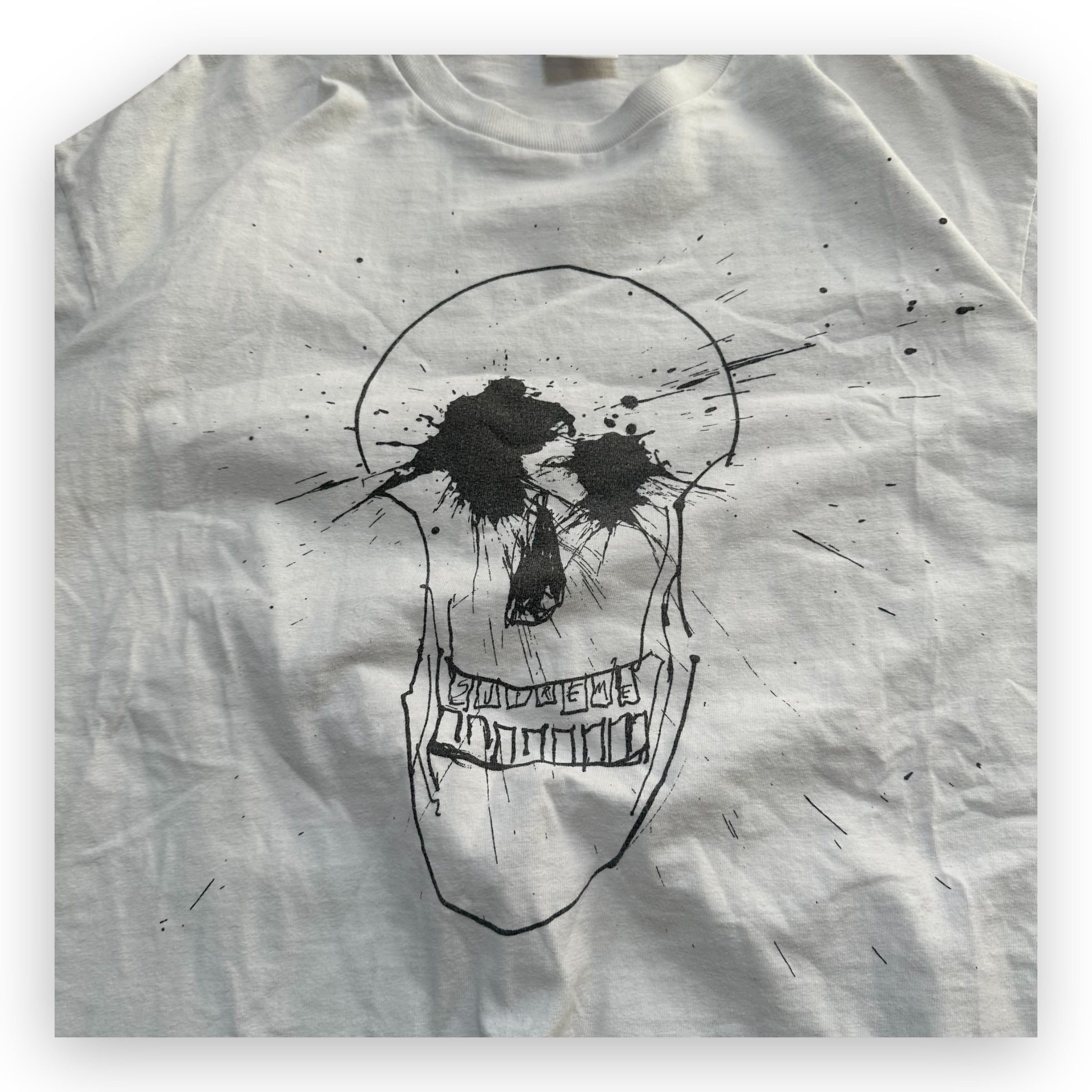 Tee Supreme Ralph Steadman Skull White SS22