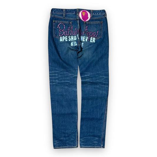 Jeans Bape Pink vintage (S)