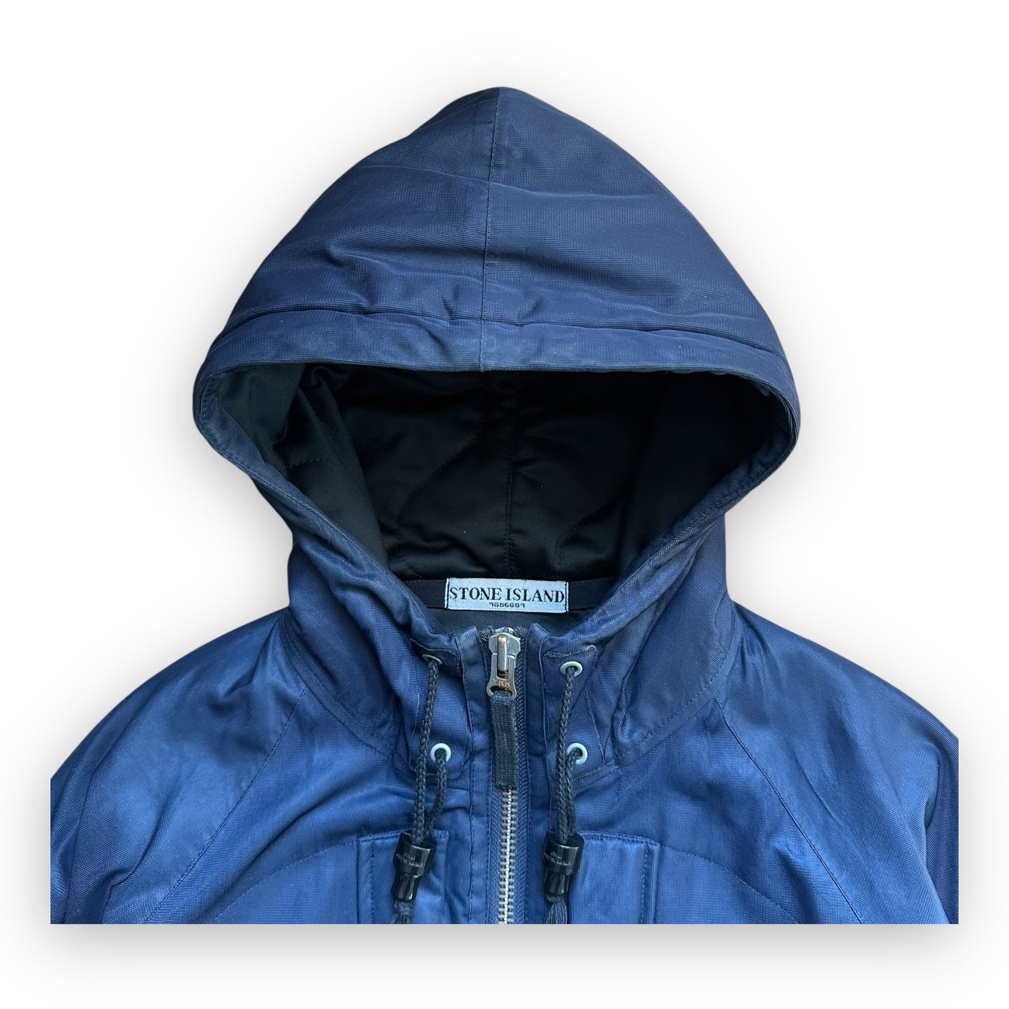 Jacket Stone Island Thick Nylon Membrane Navy AW09 (M)