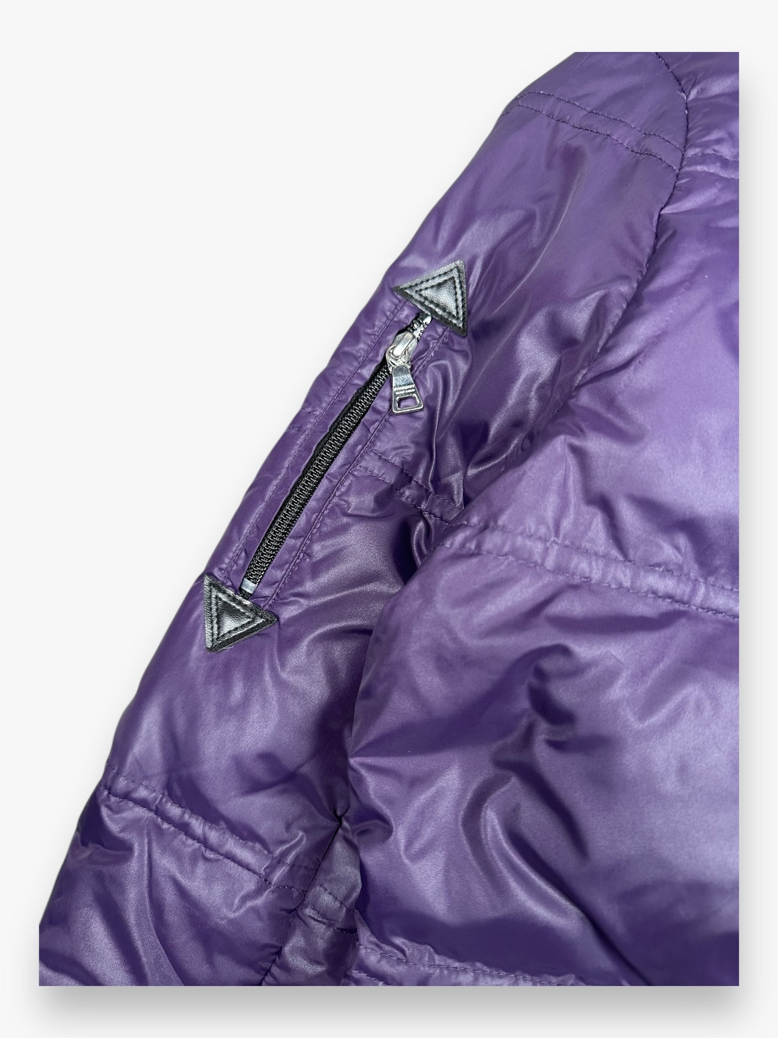 Burberry Black Label Japan Fur Puffer Jacket Purple