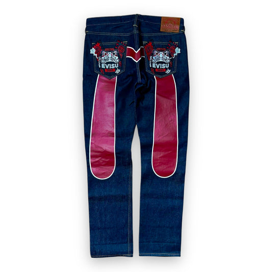 Jeans Evisu Daicock embroidery Red Lot 2008 (M)