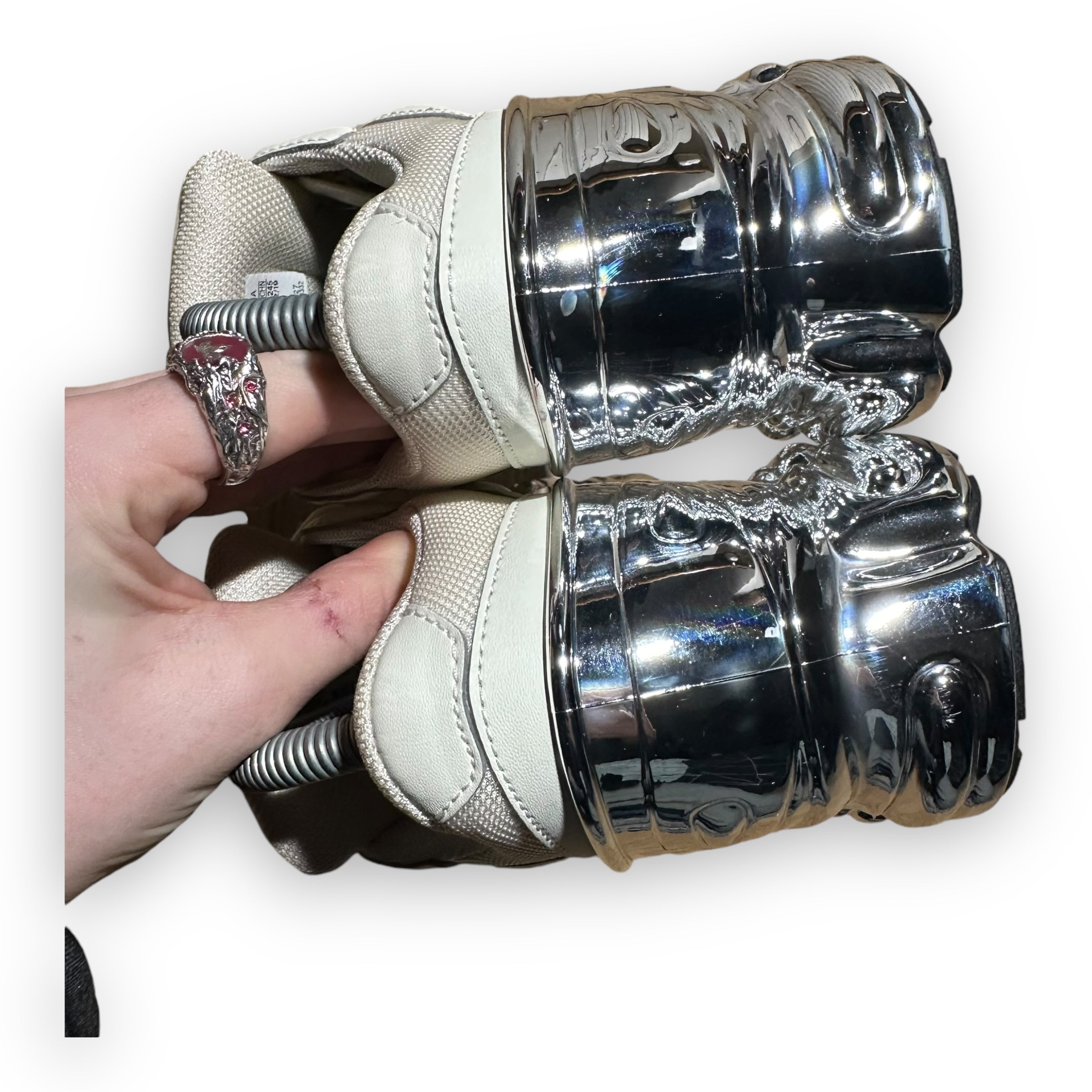 adidas Ozweego Raf Simons Cream White Metallic Silver