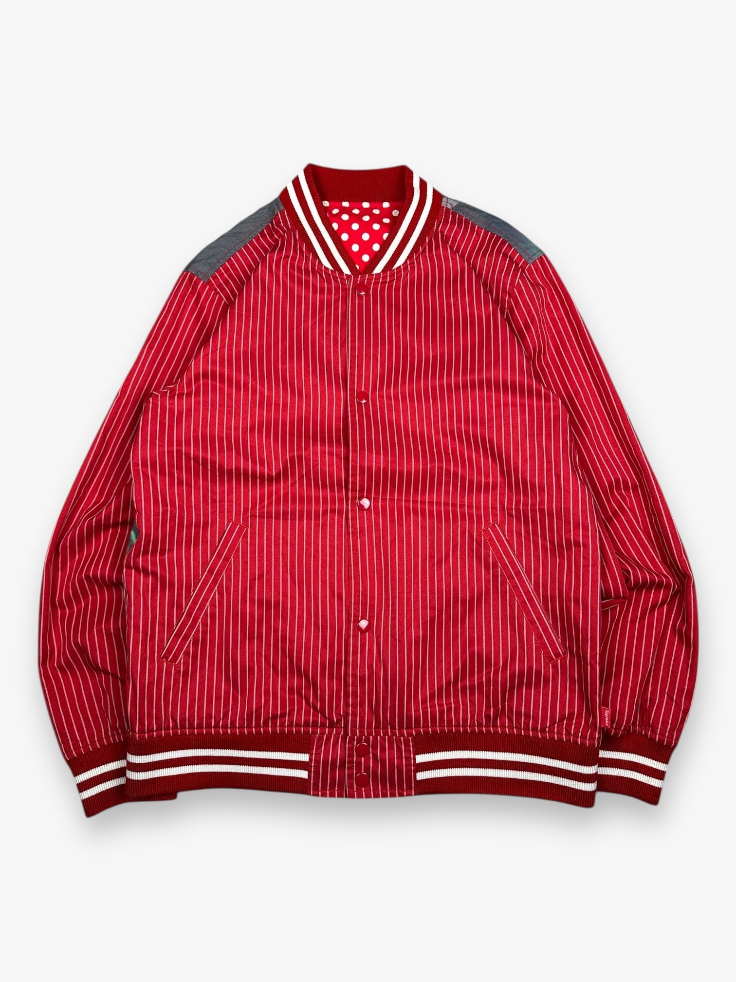 Supreme Comme des Garcons SHIRT Reversible Bomber Jacket Harold Hunter Red SS14
