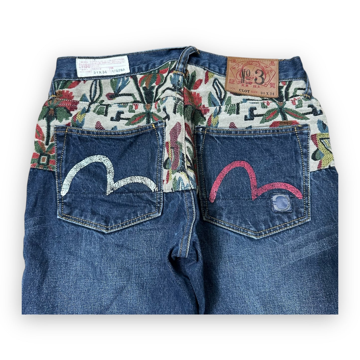Jeans Evisu Seagull x Clot Embroidery (S)