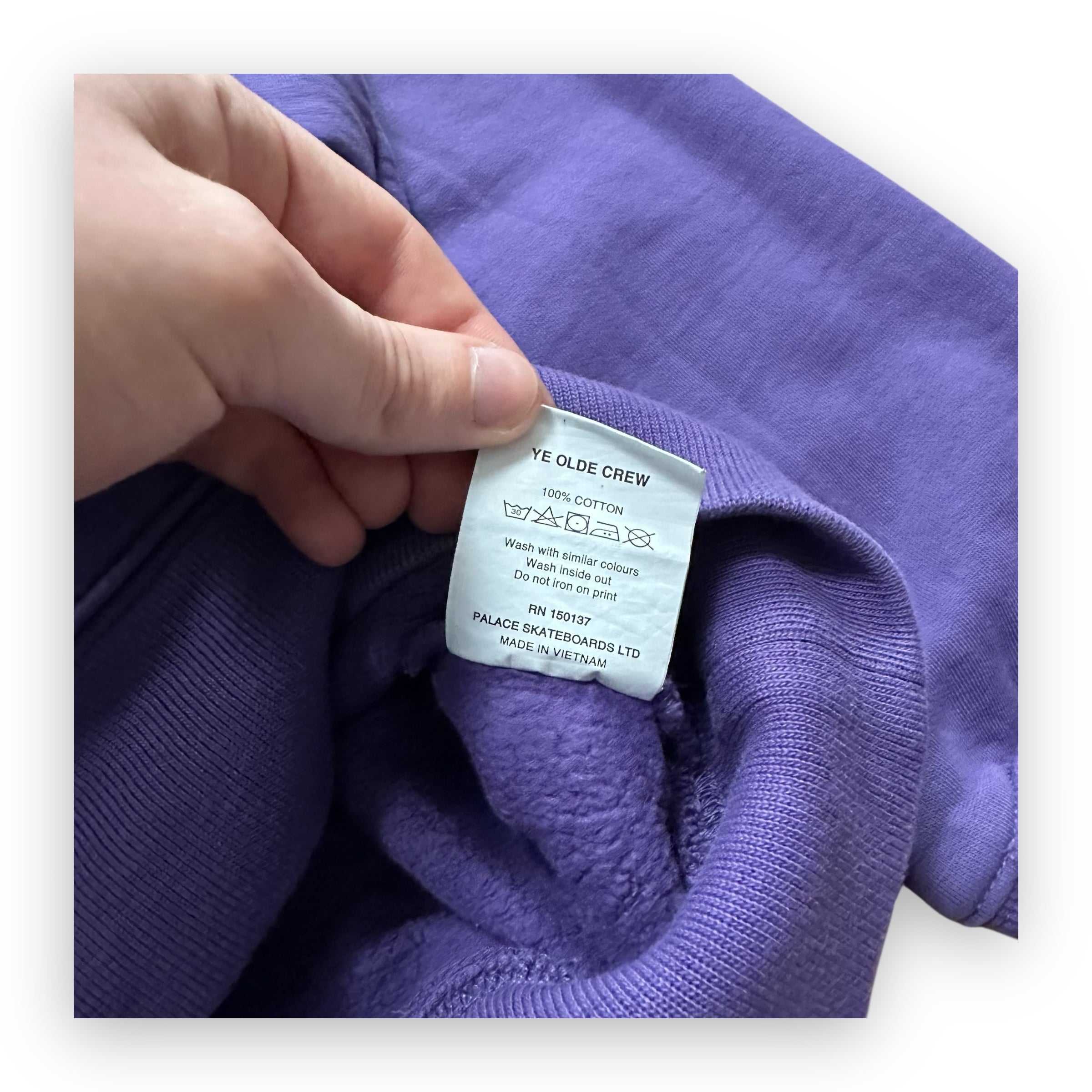 Sweatshirt Crewneck Palace Ye Olde Purple FW20