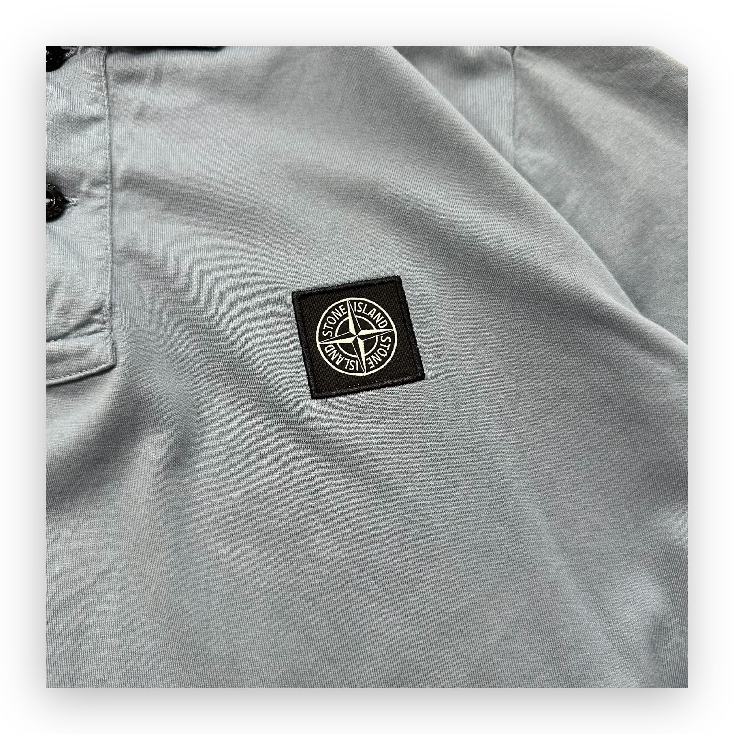Polo Stone Island Grey Blue