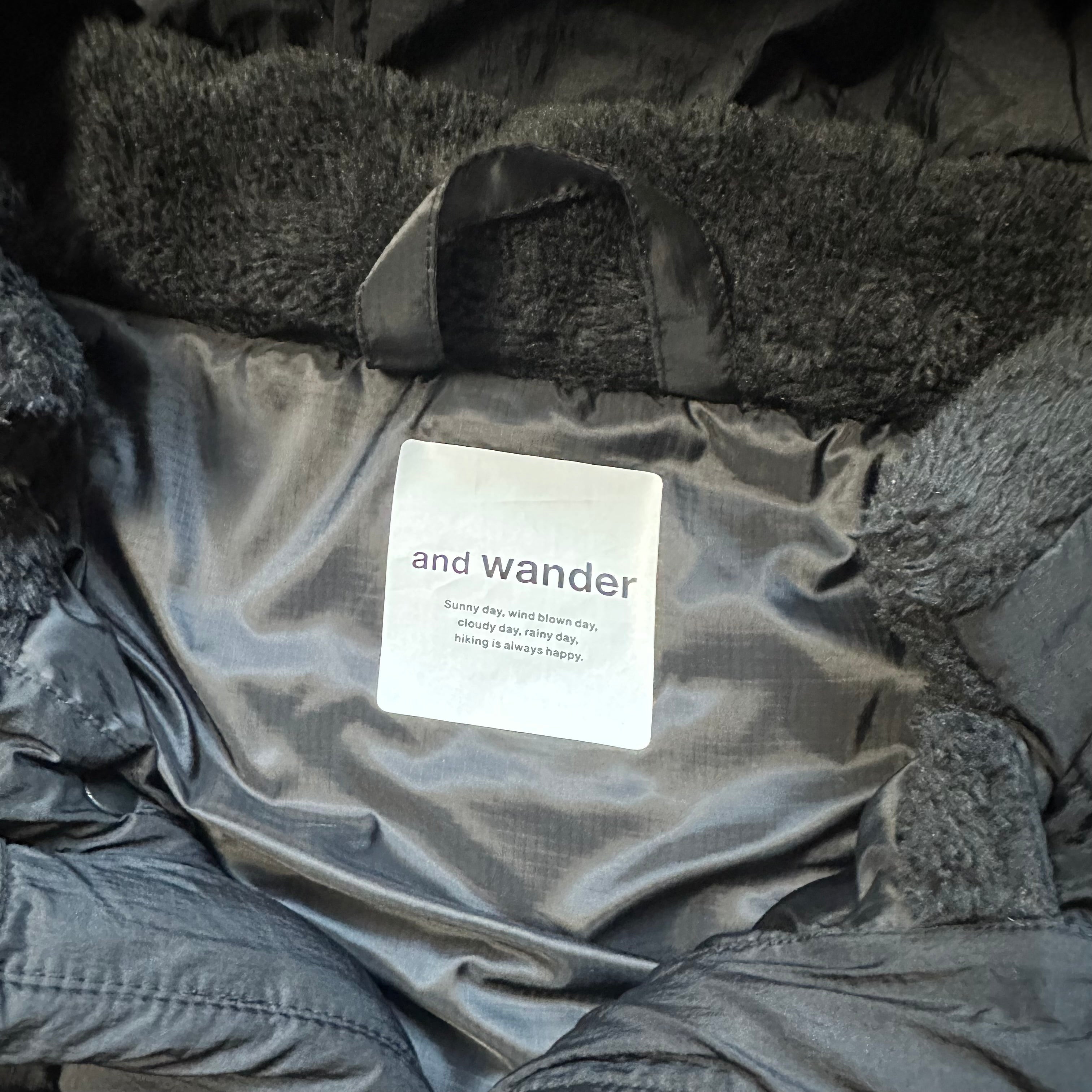 Puffer Jacket And Wander Primaloft Ripstop Black Grey