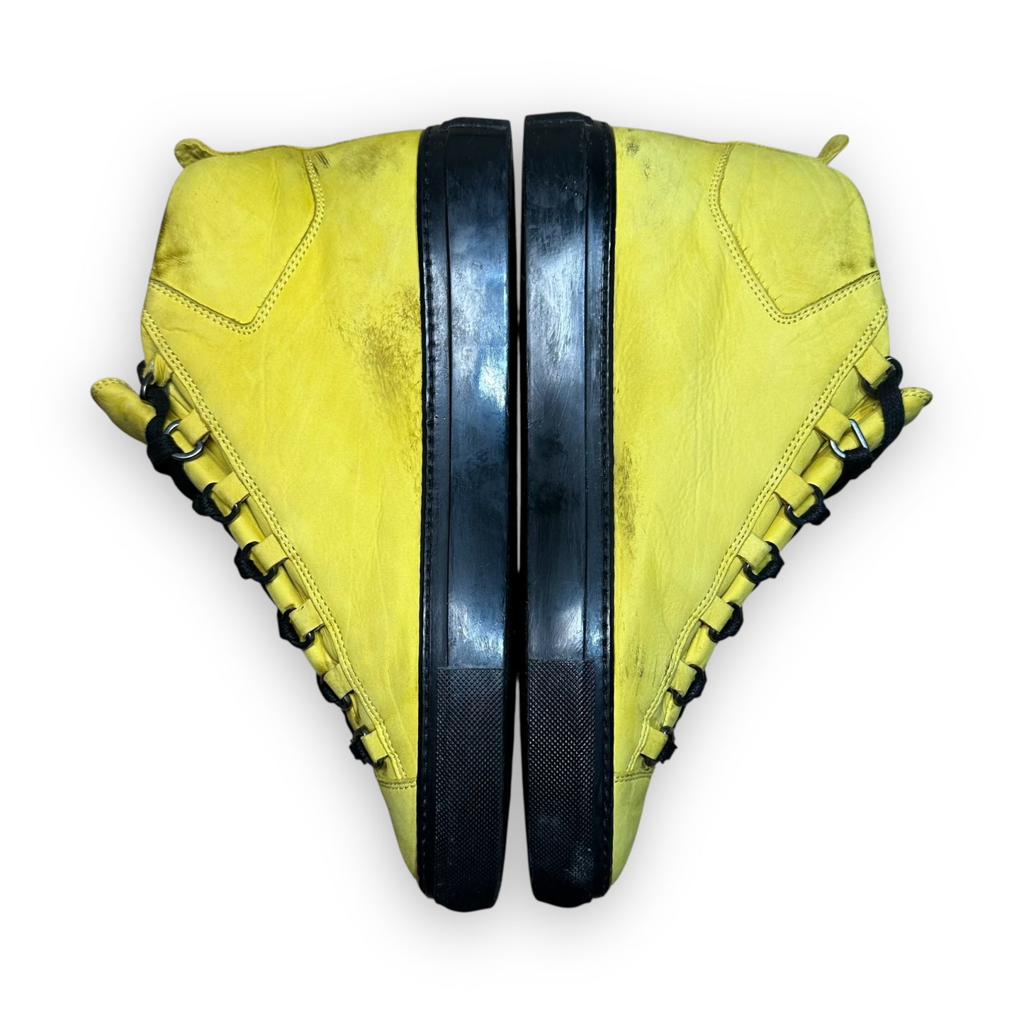 EU41 - US8 - UK7 • Balanciaga Arena High Leather Yellow